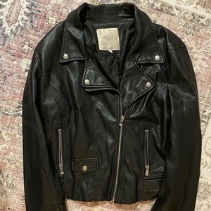 Zara Leather Moto Jacket